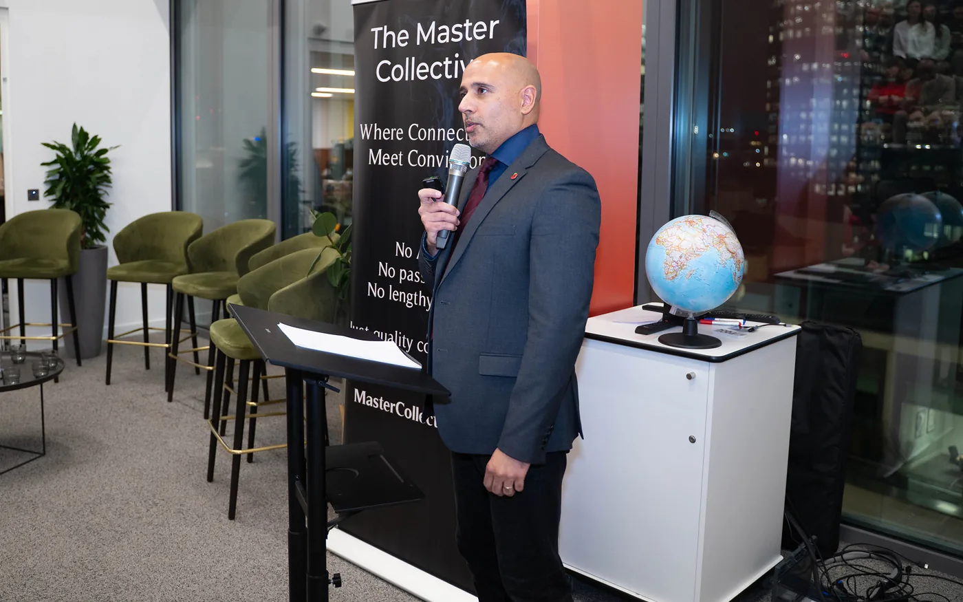 Zeeshan Mallick at a Master Collective AI founder and investor event
